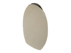 Jarrón de metal beige, 31 x 13 x 53,5 cm