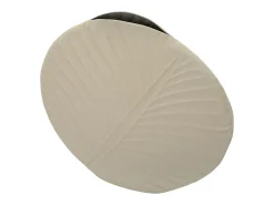Jarrón de metal beige 41,5x14 cm