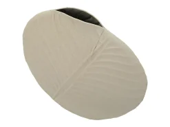 Jarrón de metal beige 32,5x13 cm