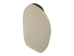 Jarrón de metal beige 26x11x41 cm