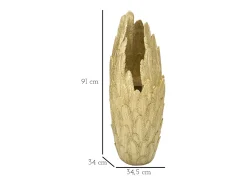 Jarrón de plumas cm 34.5X34X91