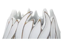 Jarrón de resina blanco 27x41,5 cm