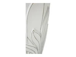 Jarrón de resina blanco 29x48 cm