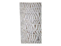 Jarrón de resina blanco 15x49,5 cm