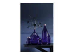 Jarrón de vidrio morado 25x25x75 cm