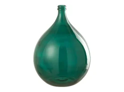 Jarrón de Vidrio Verde 40x40x56cm