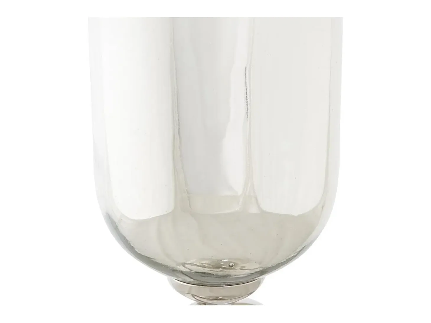 Jarrón DKD Home Decor Champán Cristal Aluminio (15 x 15 x 56 cm)
