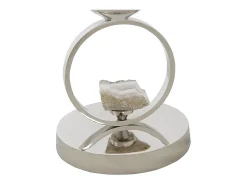 Jarrón DKD Home Decor Champán Cristal Aluminio (15 x 15 x 56 cm)