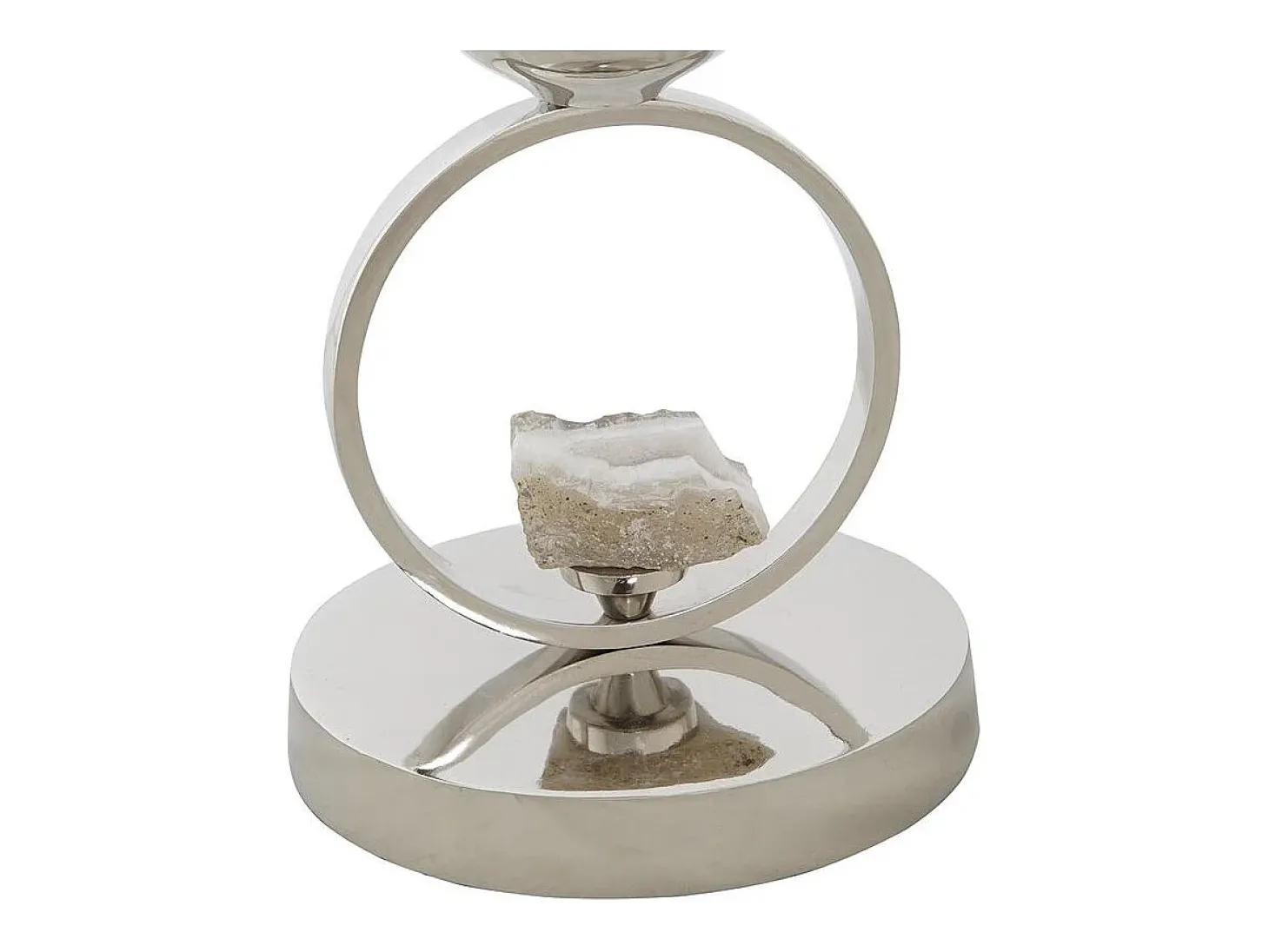 Jarrón DKD Home Decor Champán Cristal Aluminio (15 x 15 x 56 cm)