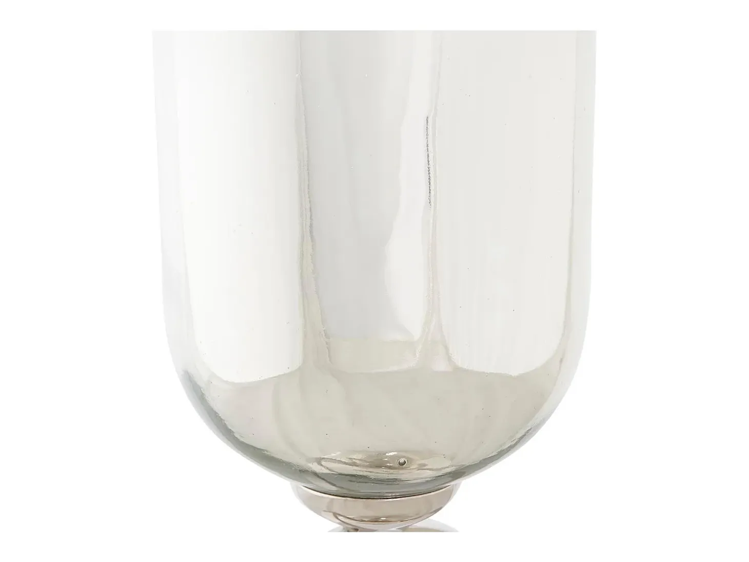Jarrón DKD Home Decor Champán Cristal Aluminio (15 x 15 x 56 cm)