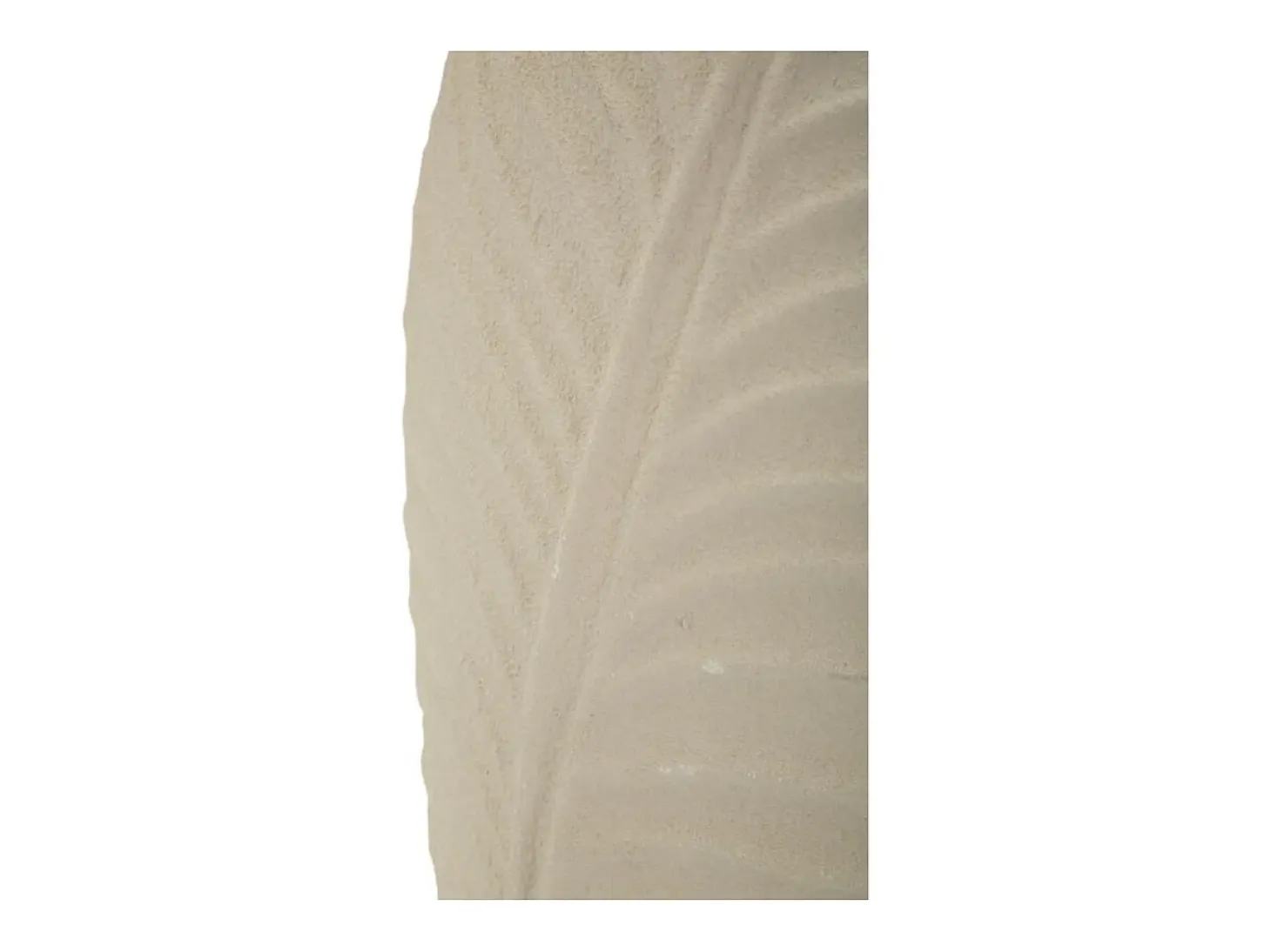 Jarrón en métal beige 18x9.5x29.5 cm