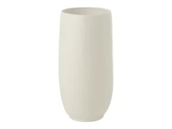 Jarrón largo de cerámica blanco 31x31x71 cm