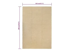 Jochem Alfombra rectangular algodón natural 120x180 cm