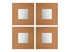 Juego 4 Espejos Lupe Cerezo Recibidor Moderno 45x45 cm