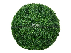 Juego de 2 bolas de boj artificial, plástico resistente, color verde (50x50x50cm)