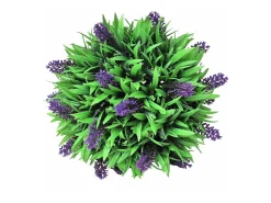 Juego de 2 bolas de boj artificial con lavanda 28 cm ES966270