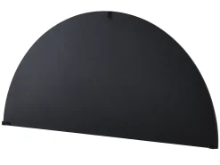 Juego de 2 espejos semicirculares design de metal - Ancho 50 x Alt. 100 cm - Negro - GAVRA