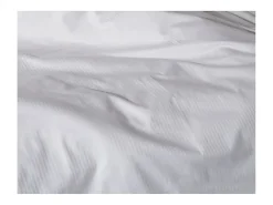 Juego de 2 fundas de almohada satén de algodón rayas 94 hilos cm² blanco