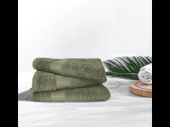 Juego de 3 toallas grandes de baño 100x150 cm 500 gr/m² 100% algodón