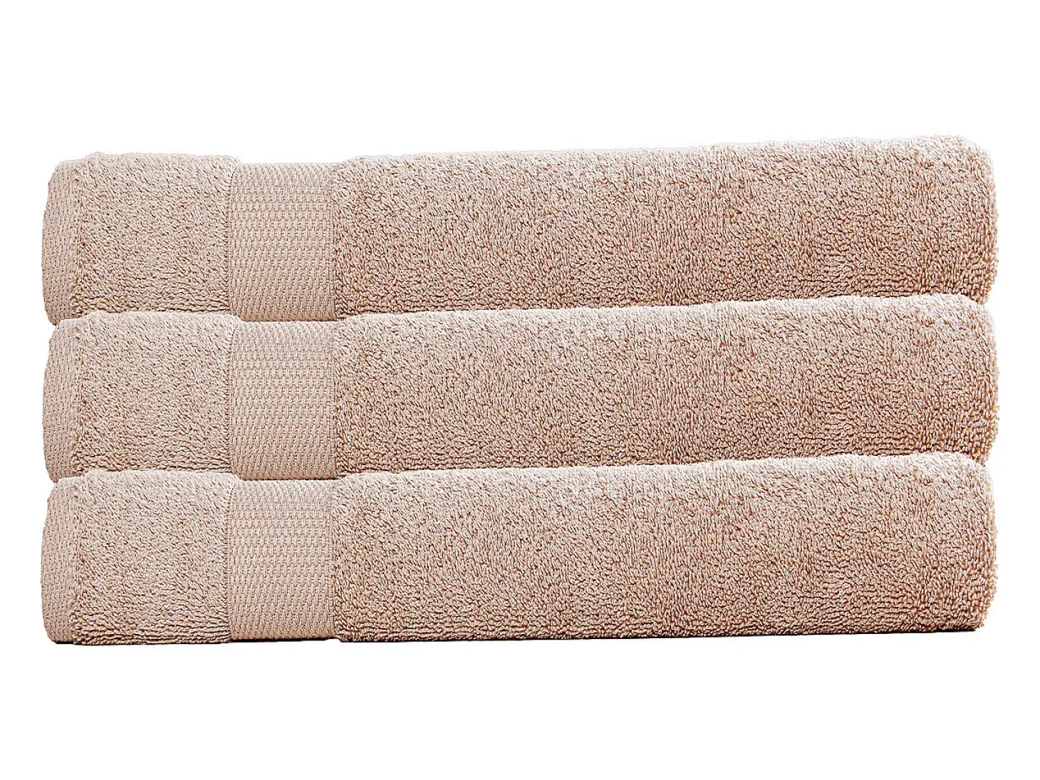 Juego de 3 toallas grandes de baño 100x150 cm 500 gr/m² 100% algodón