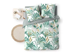 Juego de Cama 3 Piezas "Louna" Microfibra Estampada Verde 240x220cm
