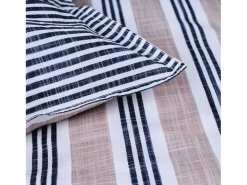 Juego de cama 220 x 240 cm - algodón estampado a rayas