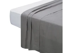Juego de cama 135x190cm| PIKOLIN HOME| 100% Algodón| 4 piezas| Gris