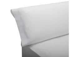 Juego de cama 105x190cm| PIKOLIN HOME| 100% Algodón| 4 piezas| Blanco