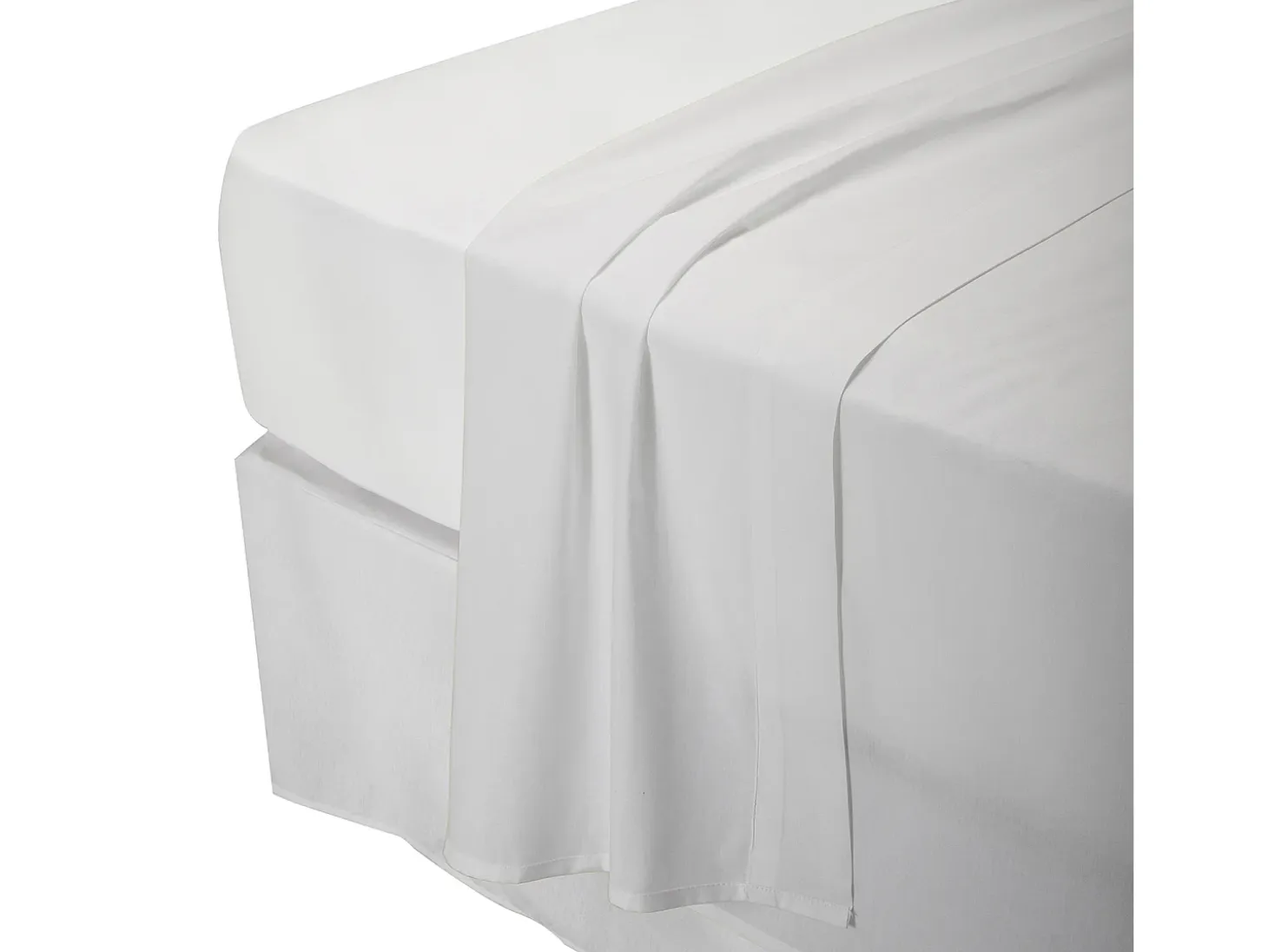 Juego de cama 105x190cm| PIKOLIN HOME| 100% Algodón| 4 piezas| Blanco