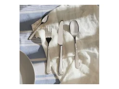 Juego de cubiertos Alessi Nuovo Milano 24 piezas en acero inoxidable plateado