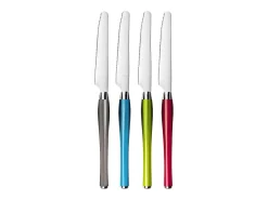 Juego de Cubiertos Purity 24 piezas Verde con Cesta de Acero Inoxidable