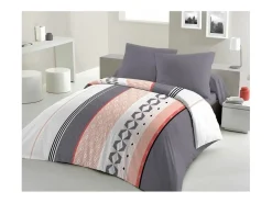 Juego de edredón de microfibra - 1 funda nórdica de 220 x 240 cm + 2 fundas de almohada de 63 x 63 cm - Azul