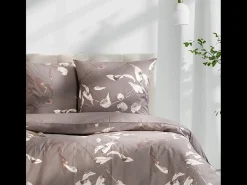 Juego de funda de edredón +funda de almohada 100% algodón "Tivory Beige"