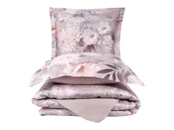 Juego de funda de edredón 240x220 cm+ 2 fundas de almohada 63x63cm de satén de algodón "Poliere"