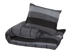 Juego de funda nórdica algodón gris oscuro 260x220 cm ES226974