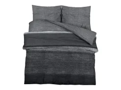Juego de funda nórdica algodón gris oscuro 140x200 cm ES447552
