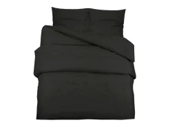 Juego de funda nórdica algodón negro 200x220 cm ES909798
