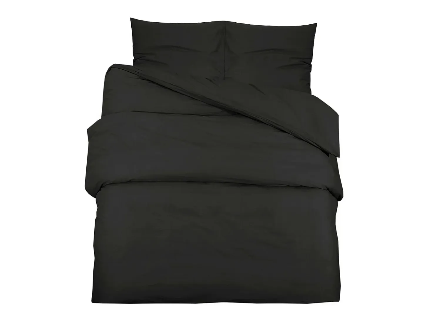 Juego de funda nórdica algodón negro 200x220 cm ES909798