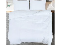 Juego de funda nórdica algodón blanco 200x220 cm ES441699