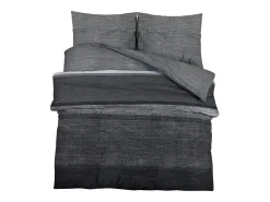 Juego de funda nórdica algodón gris oscuro 220x240 cm ES229172