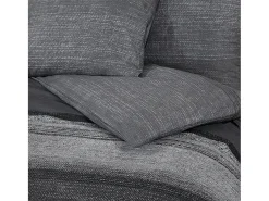 Juego de funda nórdica algodón gris oscuro 220x240 cm ES229172