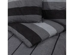 Juego de funda nórdica algodón gris oscuro 140x200 cm ES456226