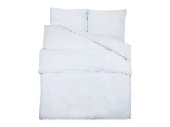 Juego de funda nórdica algodón blanco 200x200 cm ES780040