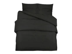 Juego de funda nórdica microfibra ligera negro 200x220 cm ES508440