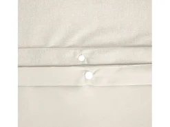Juego de funda nórdica reversible de 2 plazas crema