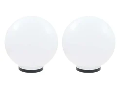 Juego de lámparas de bola LED 2 piezas esféricas 40 cm PMMA ES349915