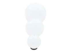 Juego de lámparas de bola LED 3 pzas esféricas 20/30/40 cm PMMA ES100005
