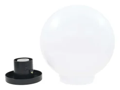 Juego de lámparas de bola LED 2 piezas esféricas 25 cm PMMA ES850014