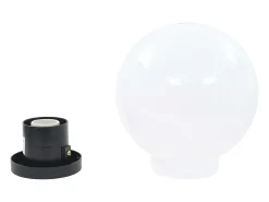 Juego de lámparas de bola LED 2 piezas esféricas 20 cm PMMA ES428415