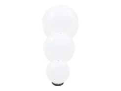 Juego de lámparas de bola LED 6 uds esféricas PMMA 20/30/40 cm ES255421